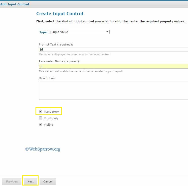 Deploy jasper reports in JasperReports Server using Parameters