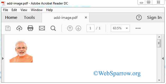 How to add and rotate Image in PDF using iText and Java