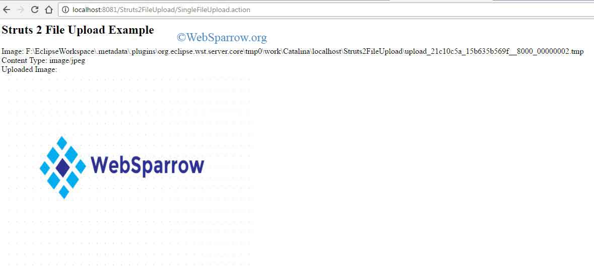 Struts 2 File Upload Example