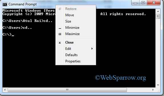 How to customize command prompt in Windows 7?