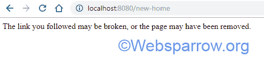 How To Resolve Whitelabel Error Page In Spring Boot Websparrow
